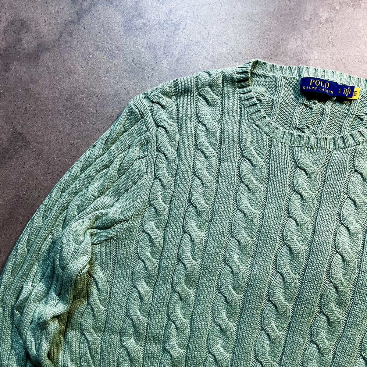 Polo Ralph Lauren Polo Ralph Lauren Small Pony Cable Knit Sweater Old Money Size US L / EU 52-54 / 3 - 2 Thumbnail