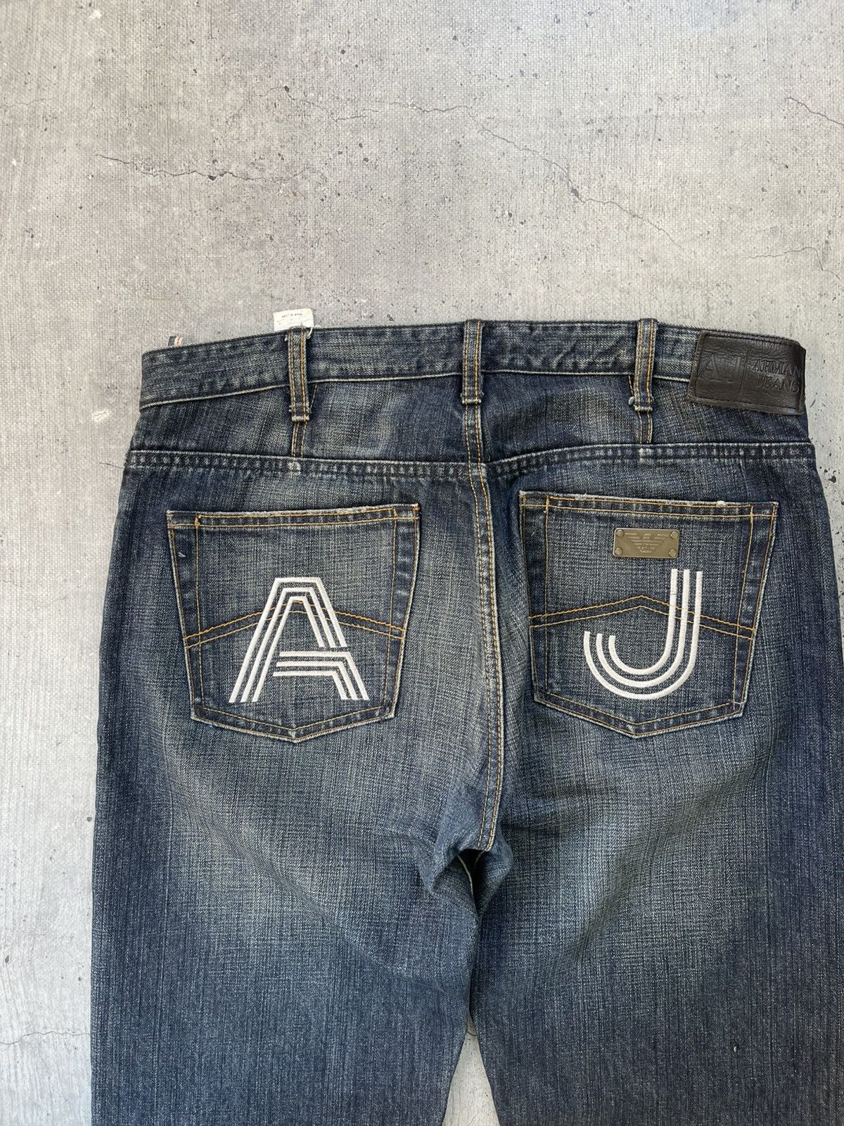 Other Armani Jeans Big Logo Denim Jeans Size US 34 / EU 50 - 3 Thumbnail