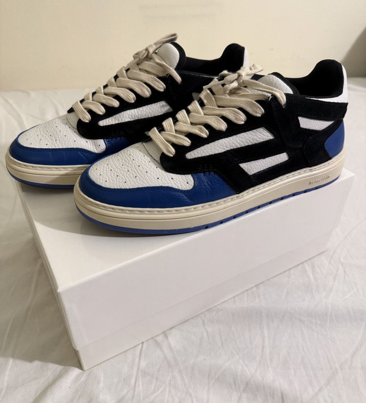Represent Clo. REPRESENT Reptor Low Leather Sneakers Cobalt Blue 44 / 11 Size US 11 / EU 44 - 1 Thumbnail