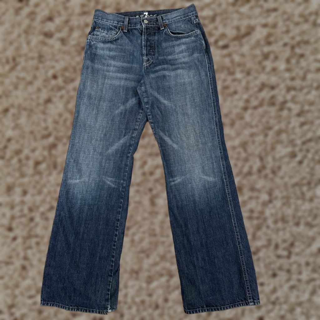7 For All Mankind VINTAGE 7 For All Mankind Womens Jeans Bootcut Cotton Blend Blue 2000s Size 30 Women Size 30" / US 8 / IT 44 - 1 Thumbnail