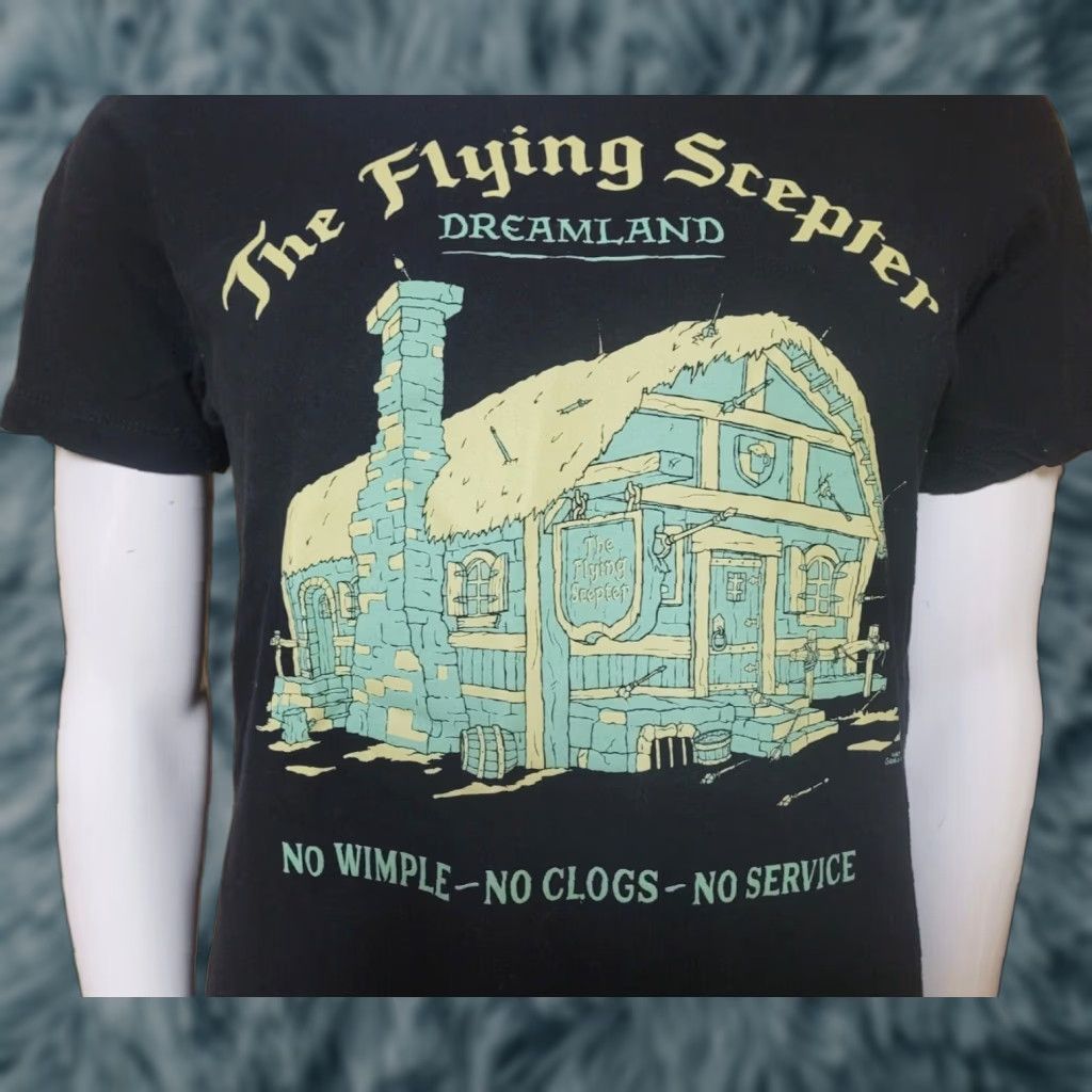 Vintage Disenchantment The Flying Scepter Dreamland T Shirt Medium Matt Groening Cartoon Shirt Mens M Black Crew Neck Short Sleeve Graphic Print Vintage Size US M / EU 48-50 / 2 - 1 Thumbnail
