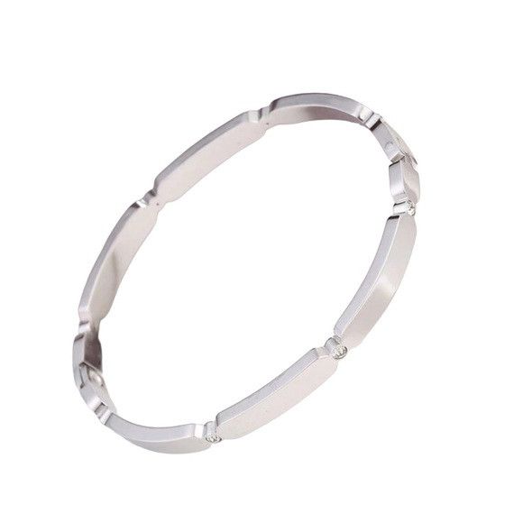 Other Women Silver Versatile Square Stainless Steel Bracelet Size ONE SIZE - 1 Thumbnail