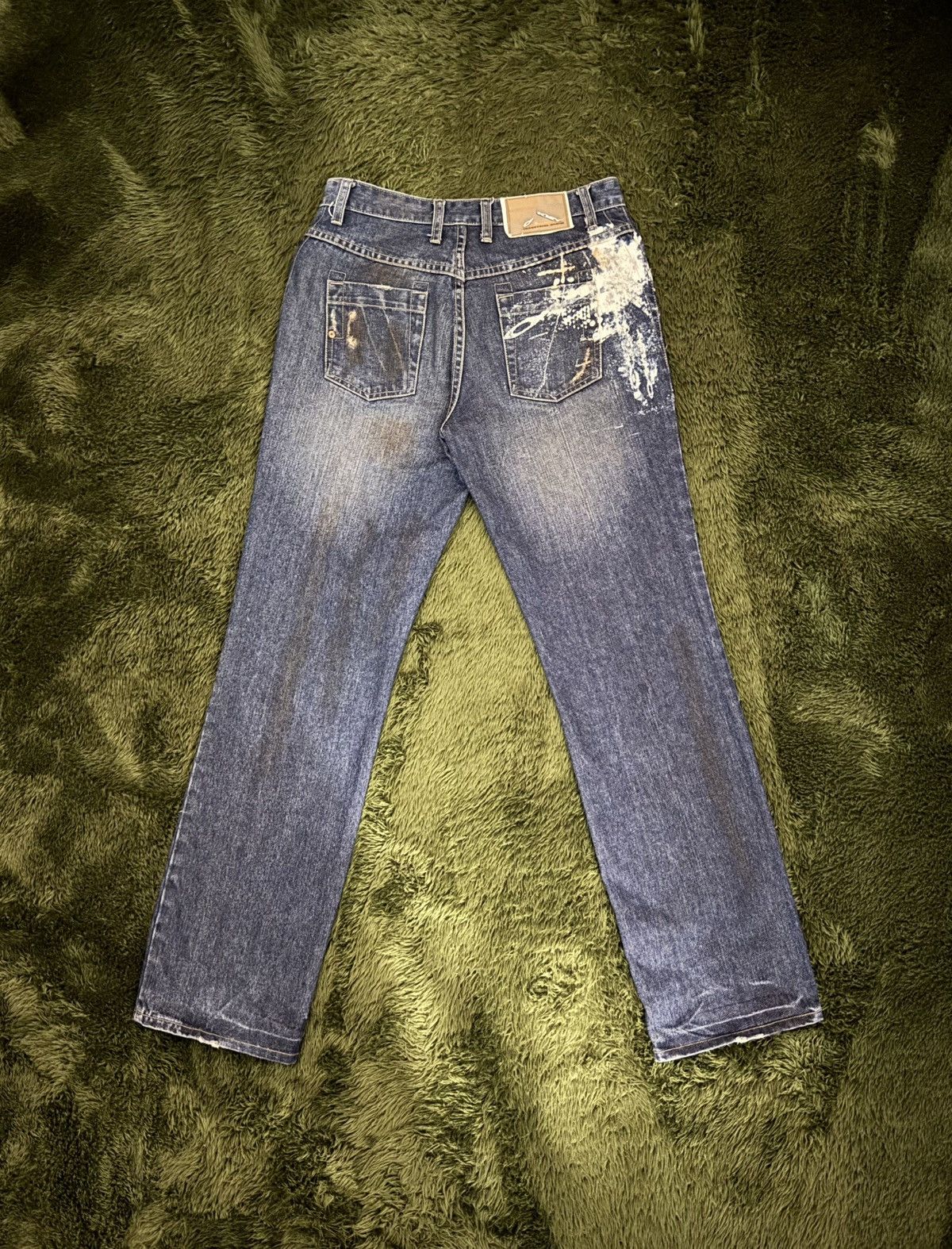 Oakley [W30/L32] Oakley Japan Splatter Pattern Washed Denim Pants Size US 30 / EU 46 - 1 Thumbnail