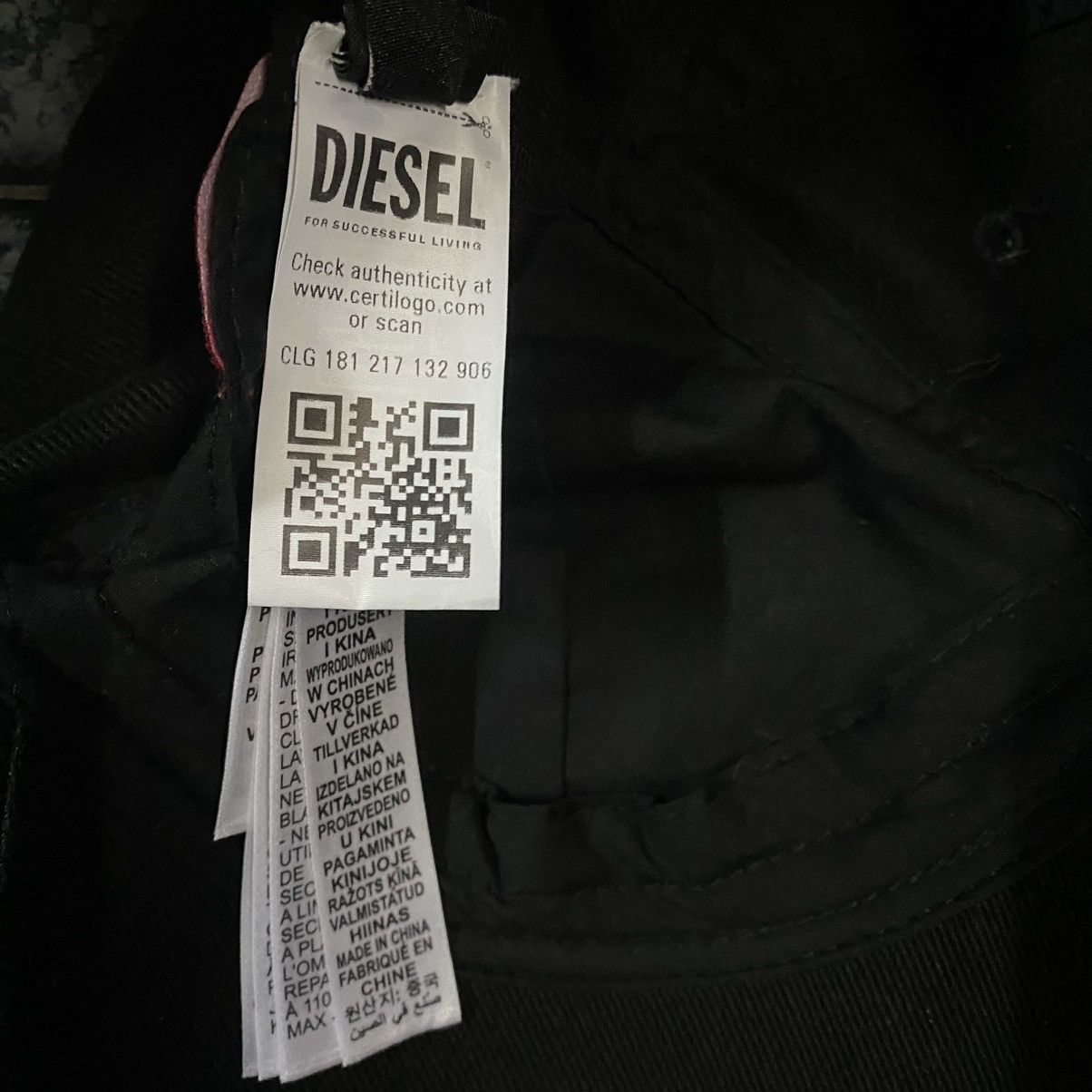 Diesel × Diesel Black Gold DIESEL/ C-Braff Cap Black Size ONE SIZE - 8 Thumbnail