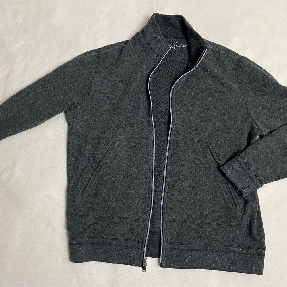 Robert Graham Robert Graham Double Sided Zip Grey Sweater Size M/L Size US M / EU 48-50 / 2 - 5 Thumbnail