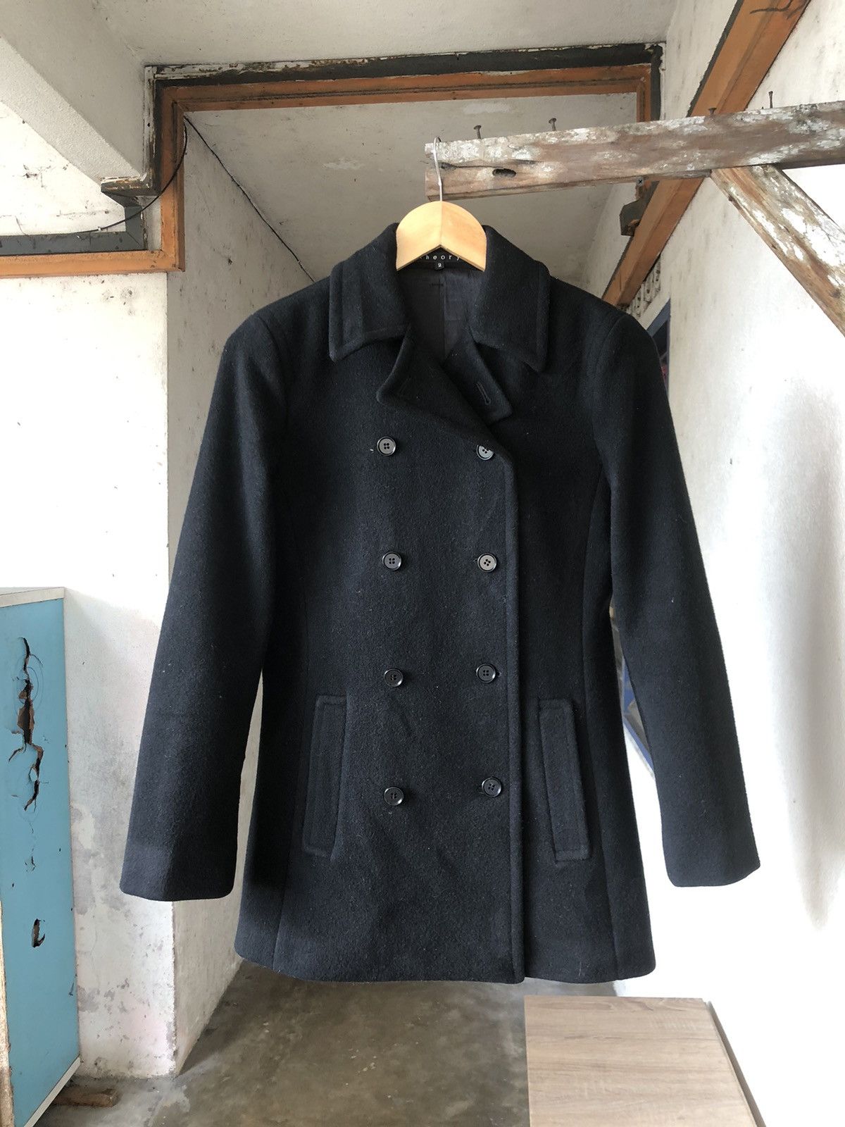 Theory 🏴 Theory Wool Blend Double Breasted Peacoat Size XS / US 0-2 / IT 36-38 - 6 Thumbnail