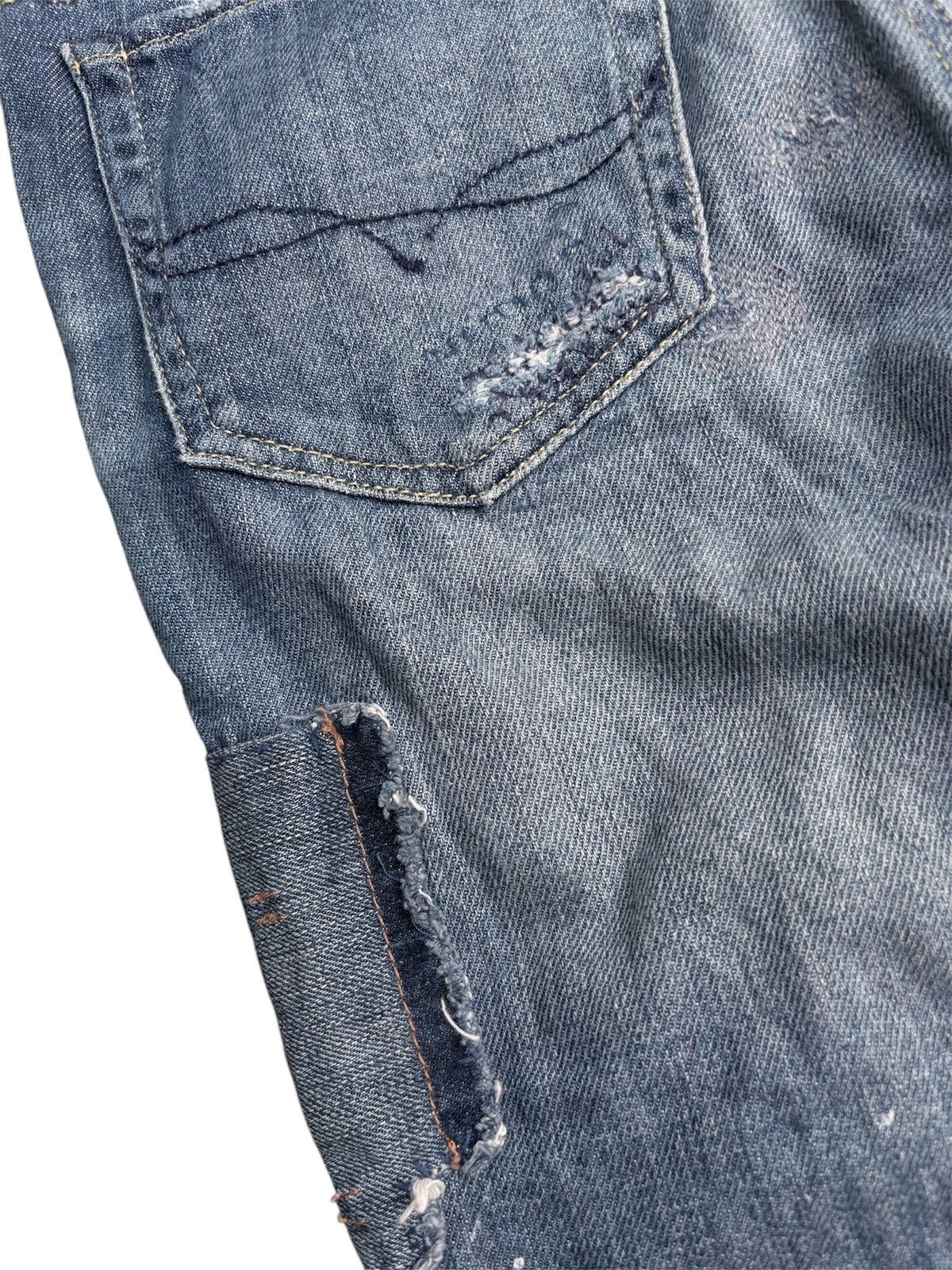 RRL Ralph Lauren Polo Ralph Lauren Patchwork Denim Pants Size US 28 / EU 44 - 8 Thumbnail