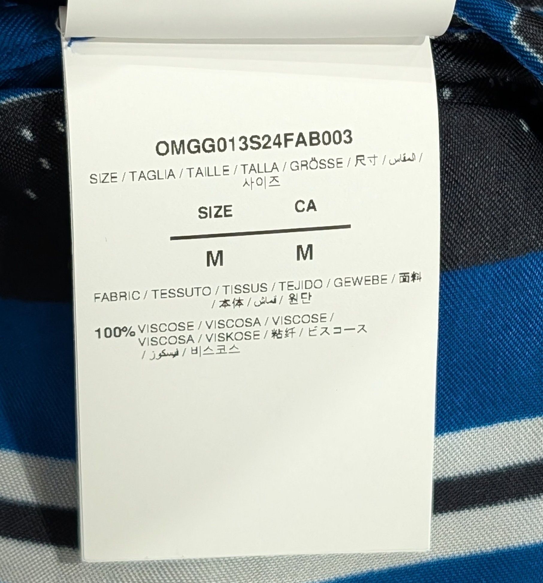 Off-White Off-White Bandana Satin Button Up Shirt Blue/Multi Medium Size US M / EU 48-50 / 2 - 8 Thumbnail