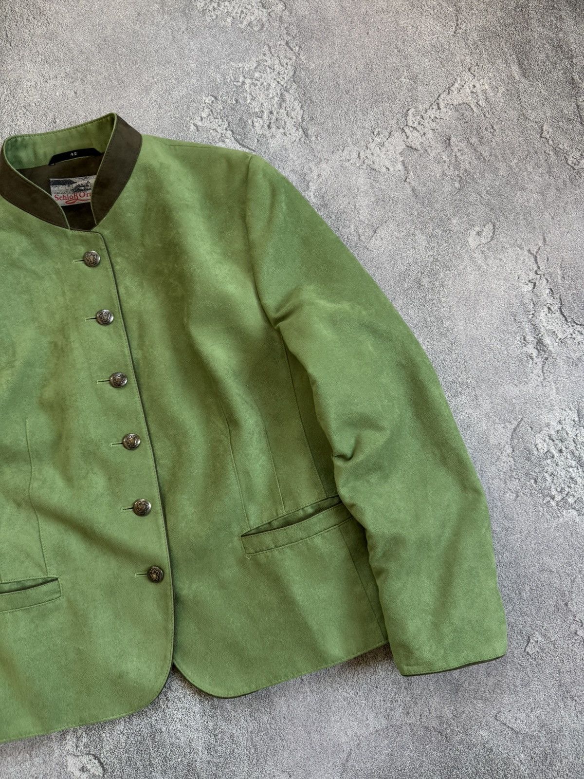 Designer Schlob Orth by allwerk 42size blazer jacket suede style Size M / US 6-8 / IT 42-44 - 7 Thumbnail