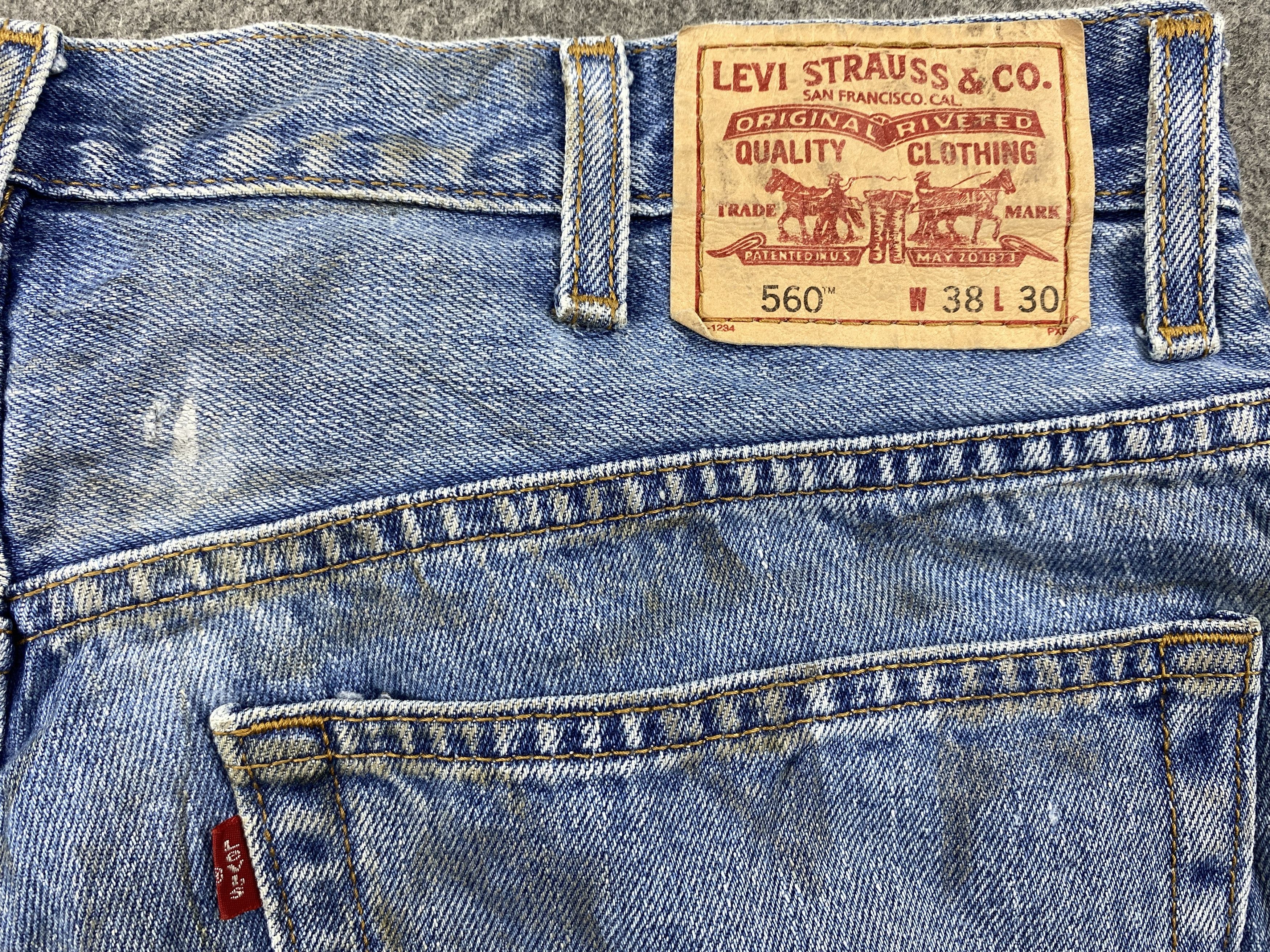 Levi's Blue Vintage Levi's 560 Jeans 38x28.5 Denim -SJ041 Size US 38 / EU 54 - 8 Thumbnail