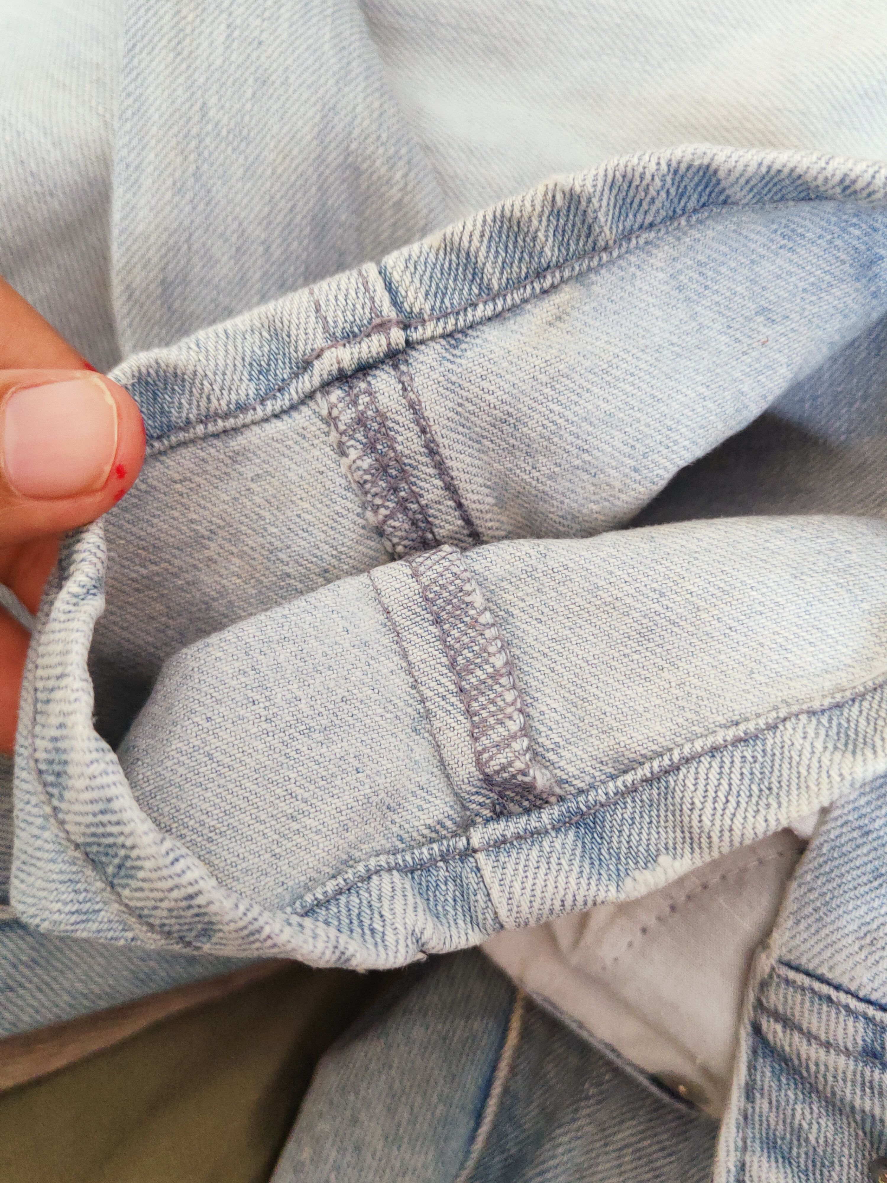 Japanese Brand One Way Blue Faded Distressed Ripped Jeans #W691 Size US 27 - 12 Thumbnail