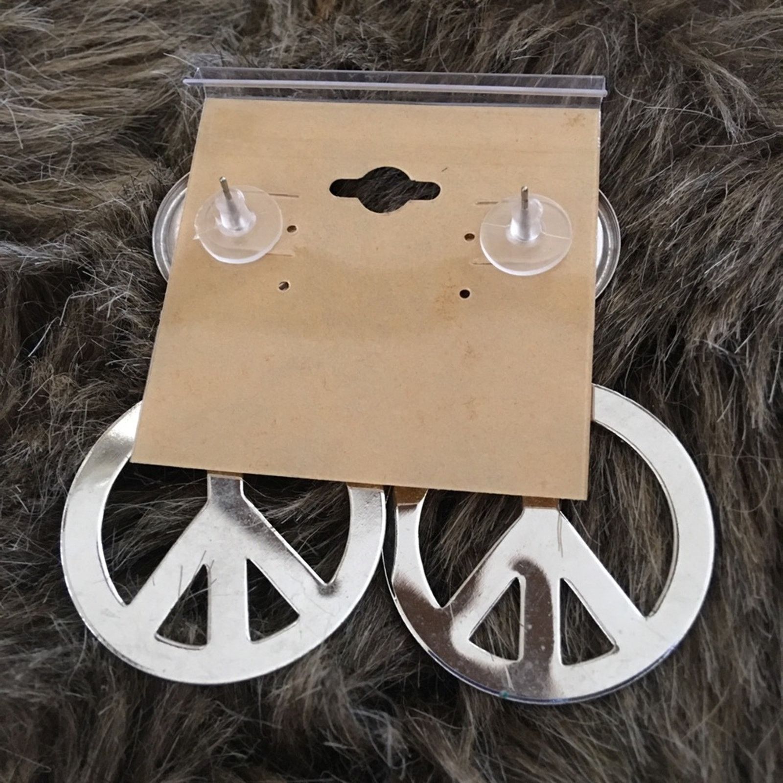 Vintage Vintage 80s peace sign drop pierced earrings Size ONE SIZE - 5 Thumbnail