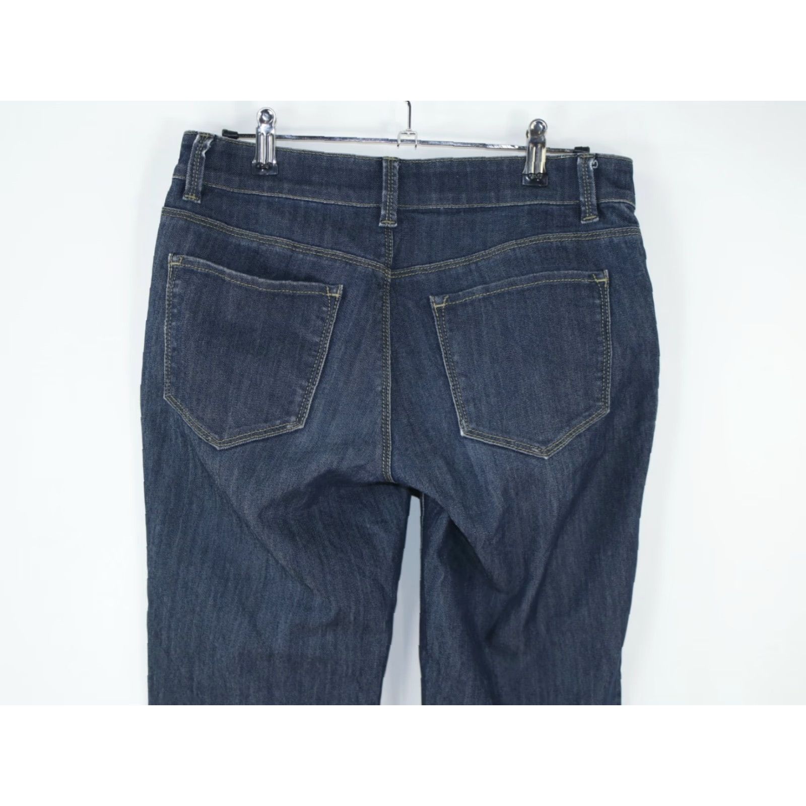 Ann Taylor Ann Taylor Jeans Women Straight Denim Blue 2 28X31 Stretch Low Rise 31 Inseam 5-Pocket Regular Size Type Regular Dark Wash Womens Jeans Size 26" / US 2 / IT 38 - 4 Thumbnail