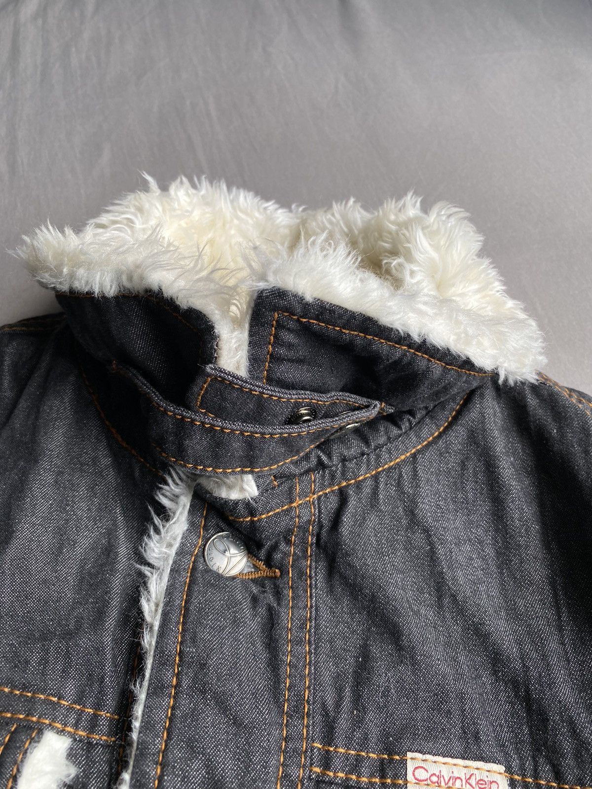 Calvin Klein × If Six Was Nine Calvin Klein Denim Sherpa Fur Jacket Size US M / EU 48-50 / 2 - 8 Thumbnail