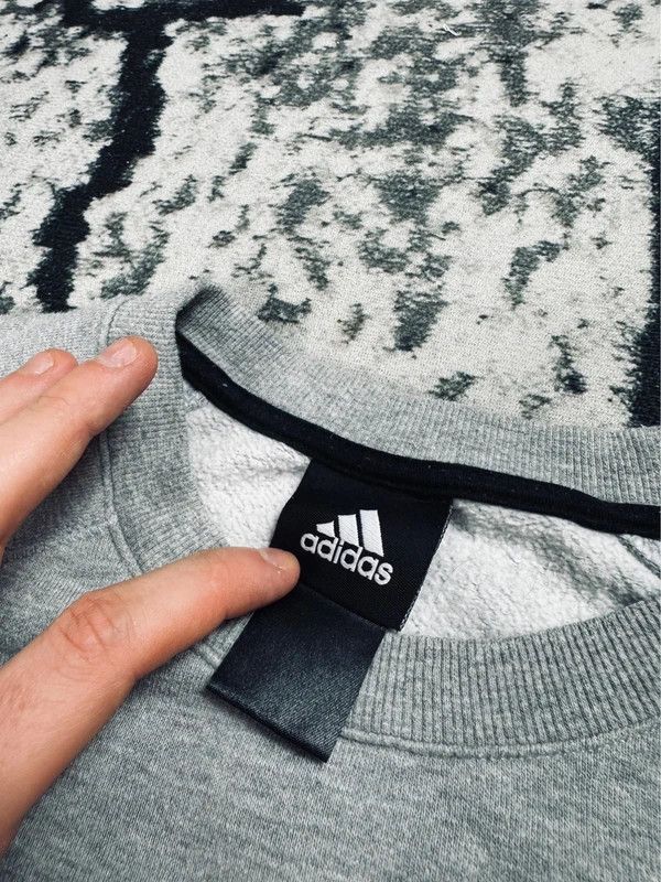 Adidas Adidas crewneck sweatshirt gray logo S Size US S / EU 44-46 / 1 - 4 Thumbnail