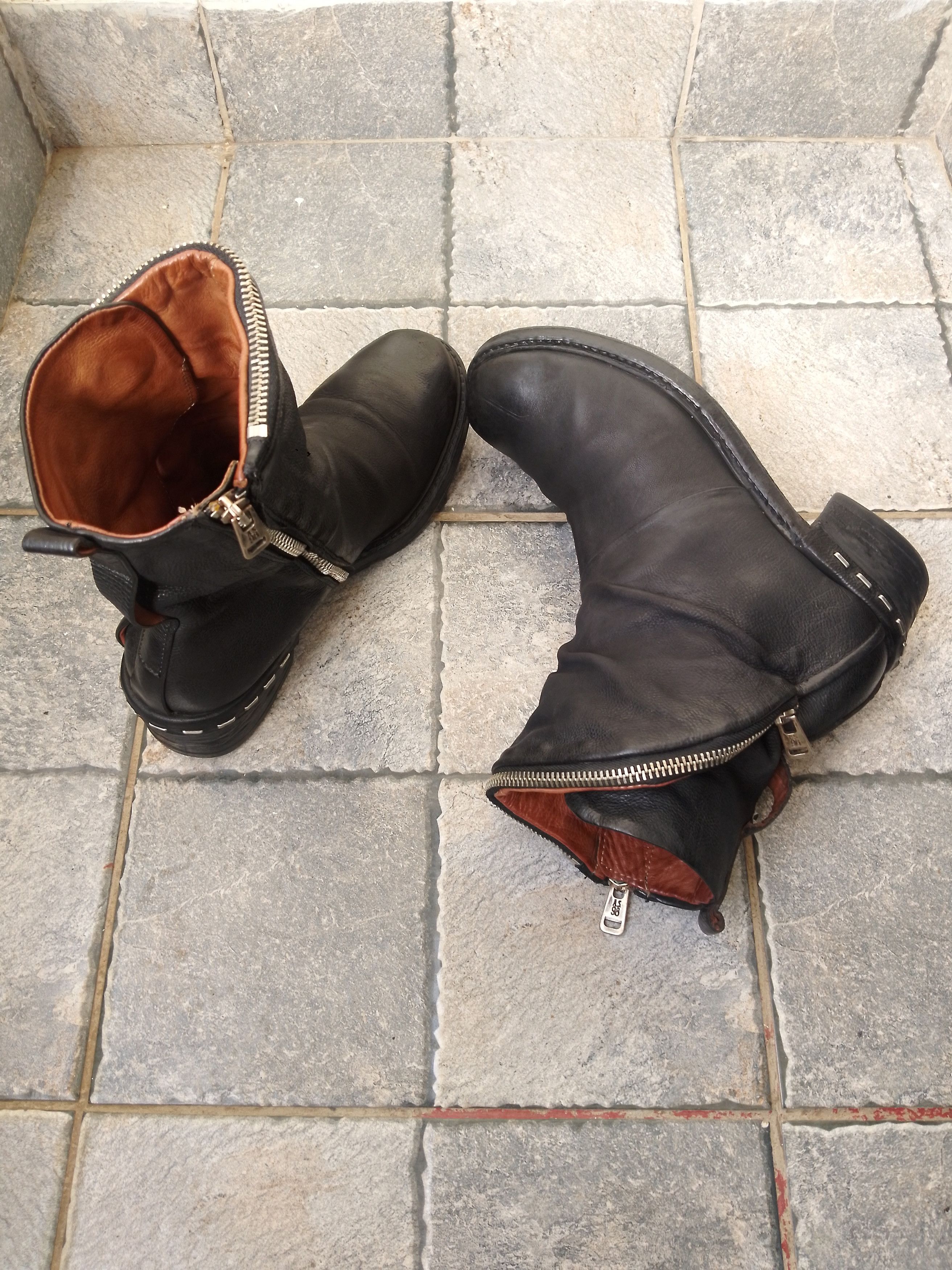 A.S.98 AS 98 BIKER ANKLE BOOTS Size US 9 / IT 39 - 8 Thumbnail