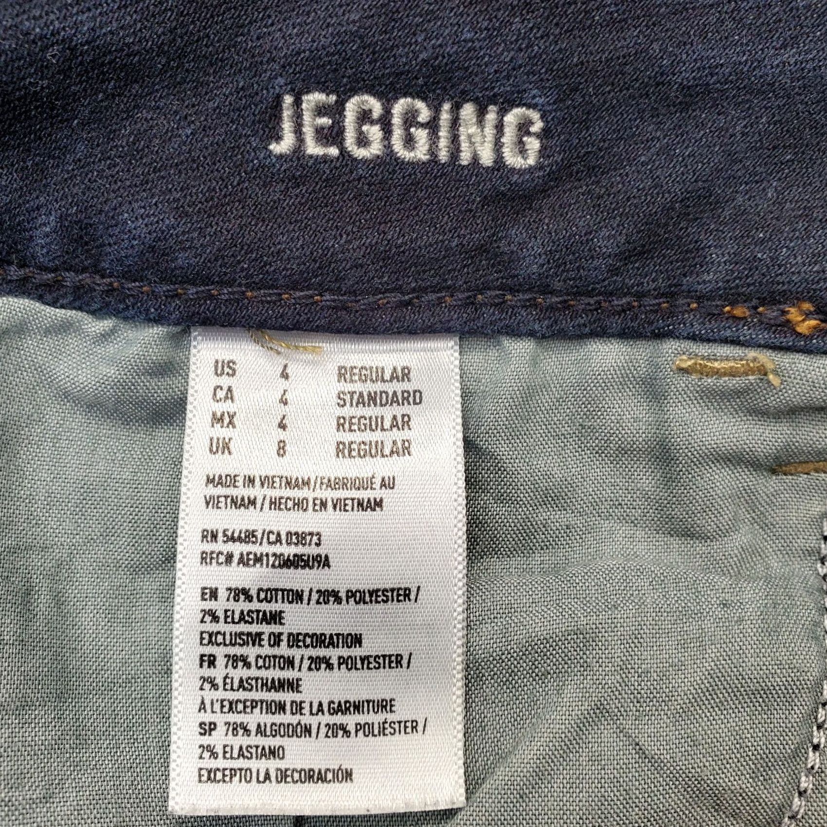 American Eagle Outfitters American Eagle Outfitters Jegging Jeans Women 4 Blue Denim Cotton Stretch Cuffed Size 27" / US 4 / IT 40 - 7 Thumbnail