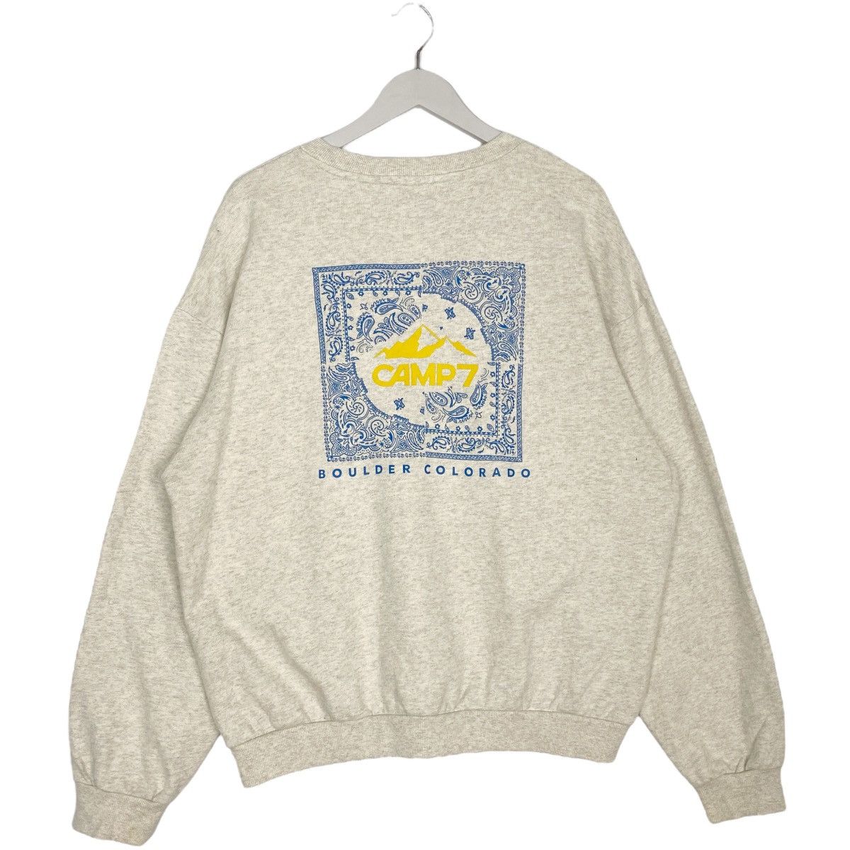 Vintage Vintage Camp7 Sweatshirt Crewneck Big Logo Back Hit Gray Size US M / EU 48-50 / 2 - 1 Thumbnail