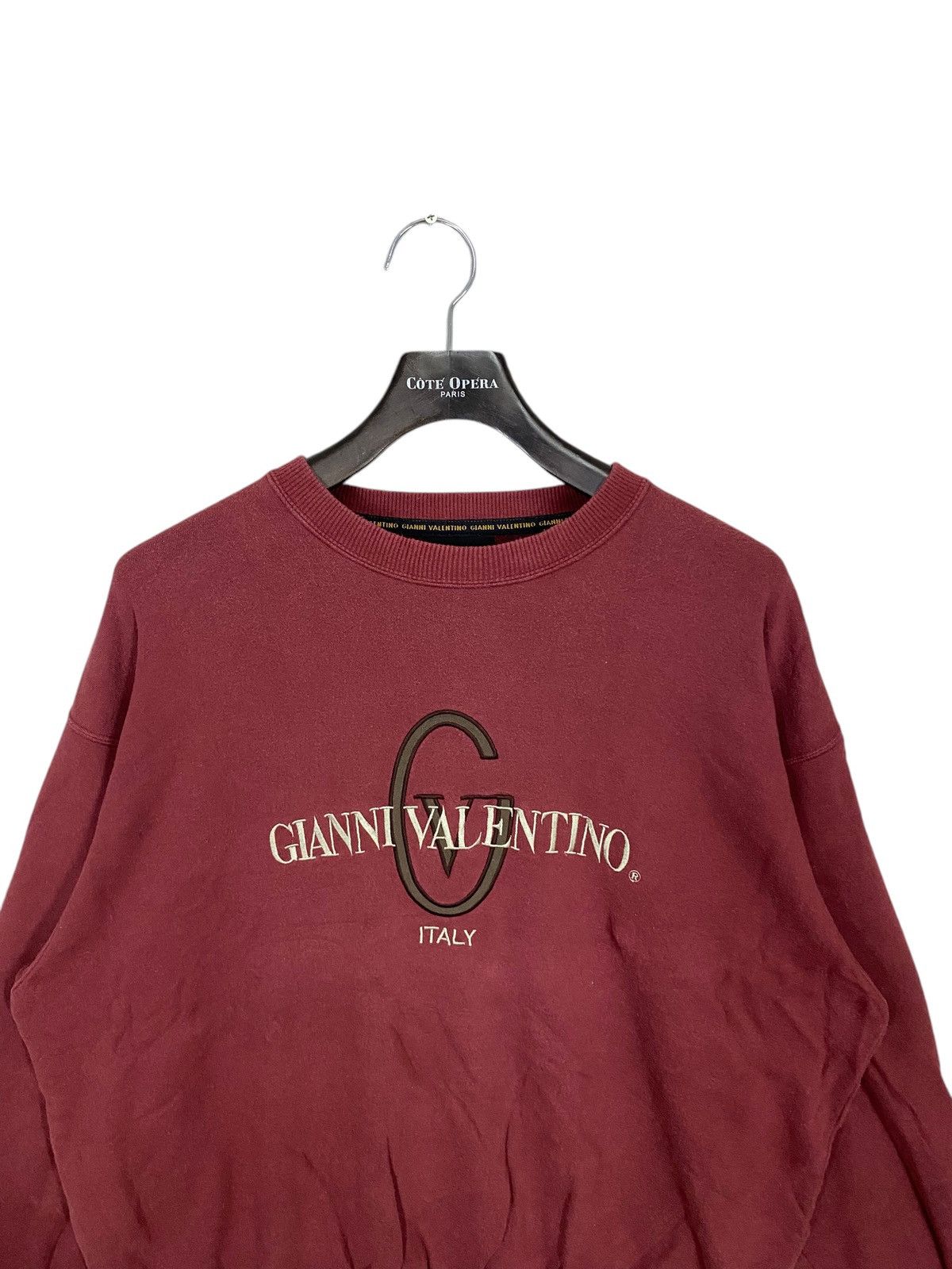 Gianni Valentino × Vintage Gianni valentino spell out emboidery sweatshirt size 3L Size US XXL / EU 58 / 5 - 4 Thumbnail