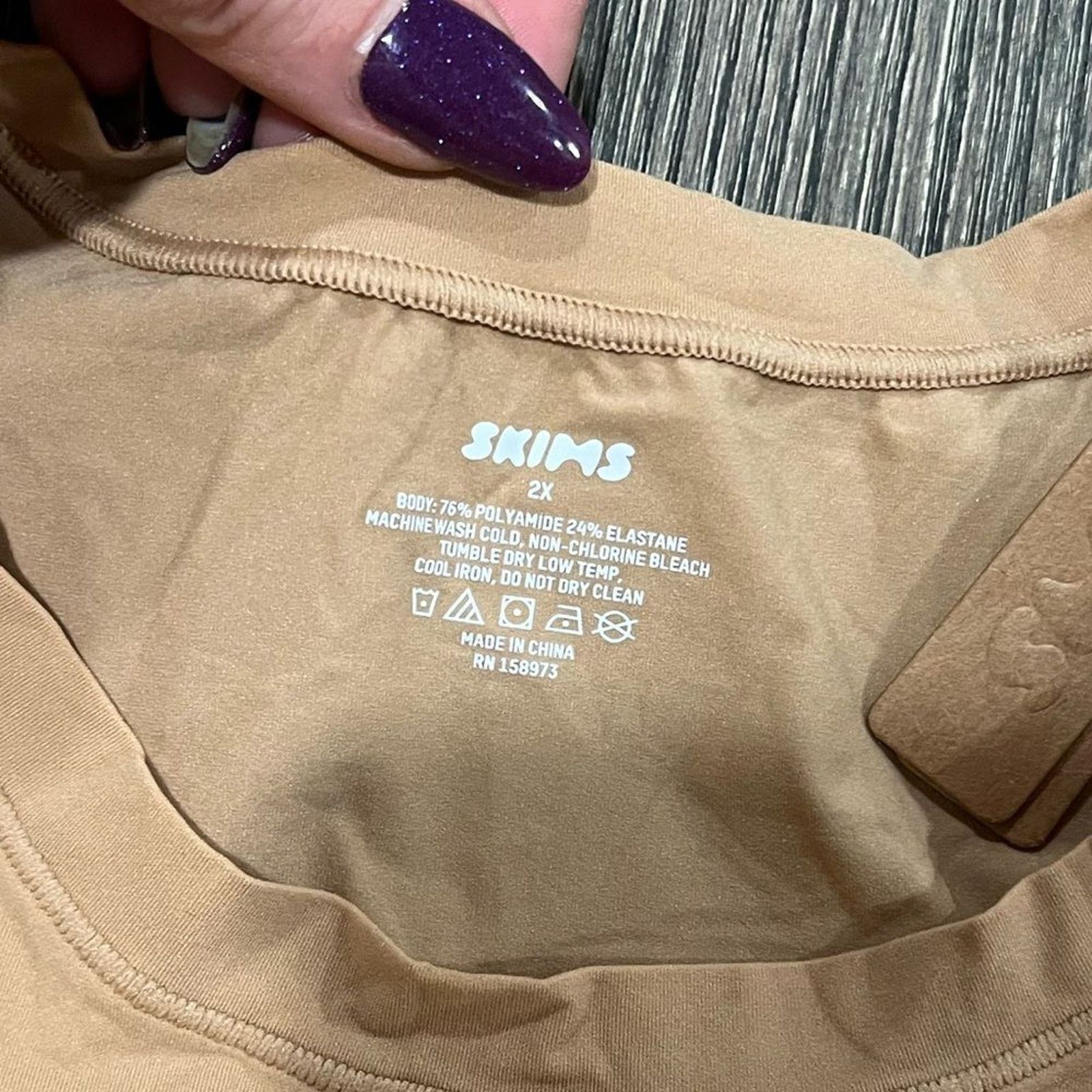 SKIMS NWT Skims Fits Everybody Super Cropped T-Shirt Ochre 2X Size XXL / US 16-18 / IT 52-54 - 4 Thumbnail