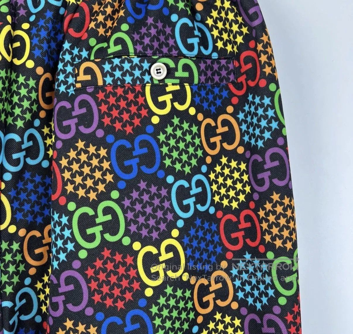 Gucci Multi-Colored Patterned Casual Pants. Size US 36 / EU 52 - 4 Thumbnail