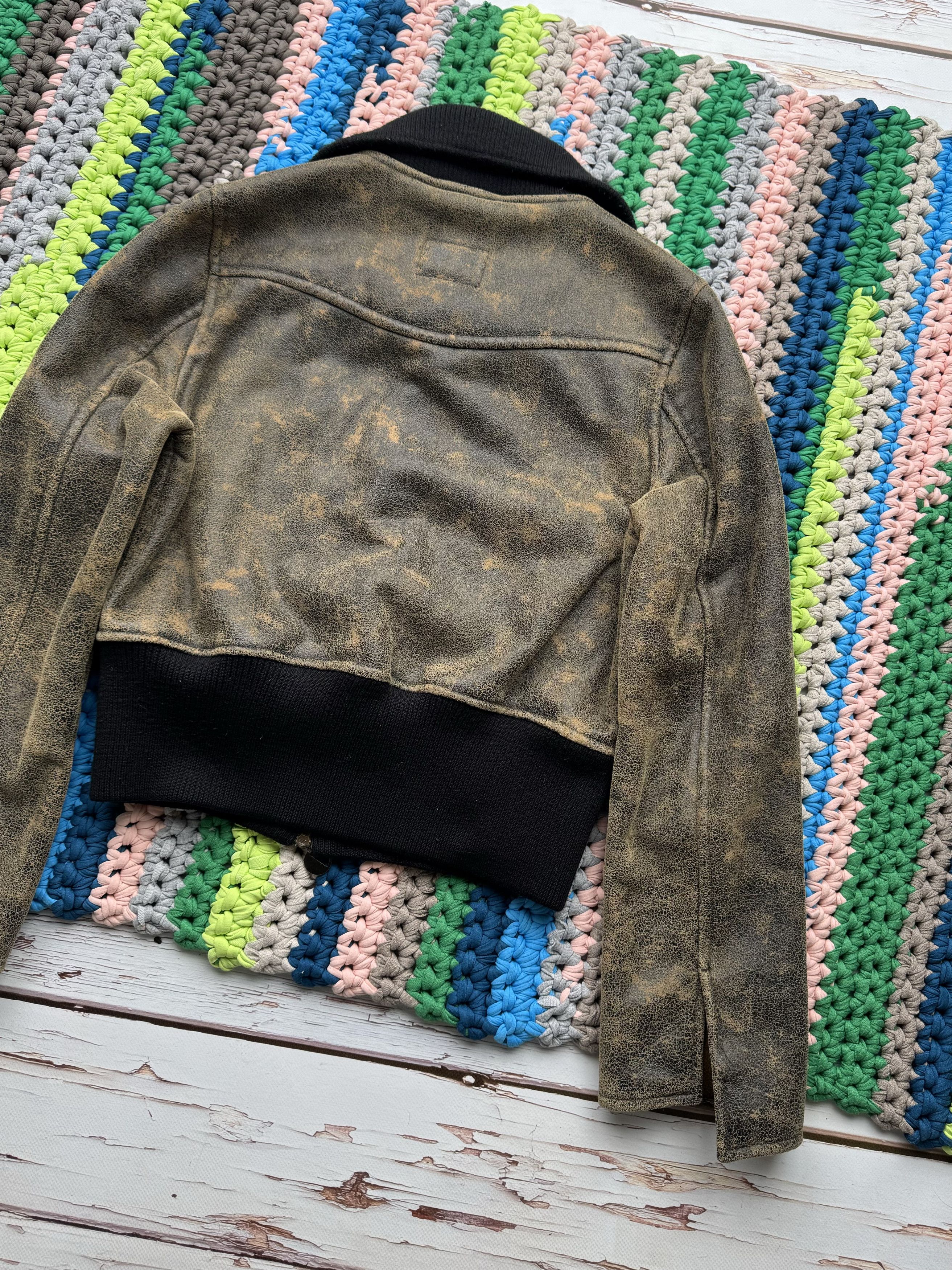 Japanese Brand Vintage Faded Cropped Faux Sheepskin Jacket (D15) Size S / US 4 / IT 40 - 9 Thumbnail