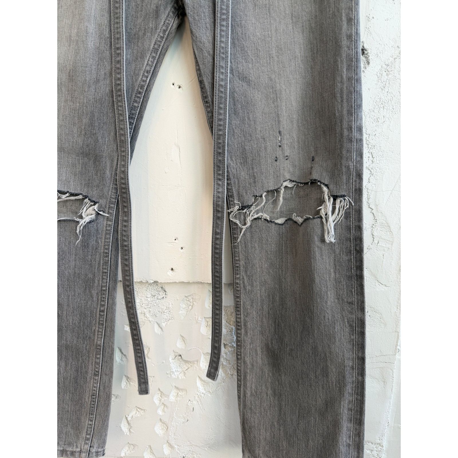 Fear of God 6th Collection Distressed Belted Denim Jeans 