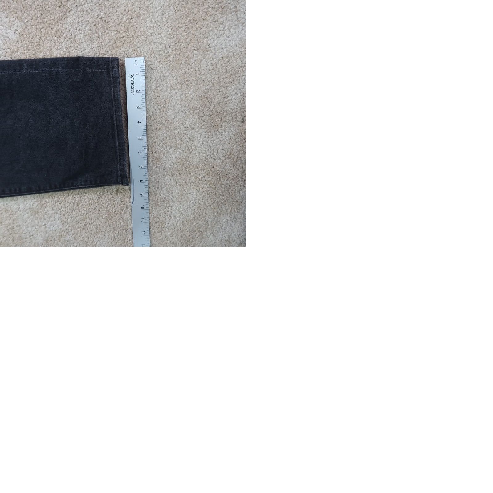 Lucky Brand Lucky Brand 410 Jeans Men's 36x30 Slim Straight Denim Black 5-Pocket Belt Loops Regular Cotton Blend Zip Closure Distressed No Vintage No Distressed? Size US 36 / EU 52 - 9 Thumbnail