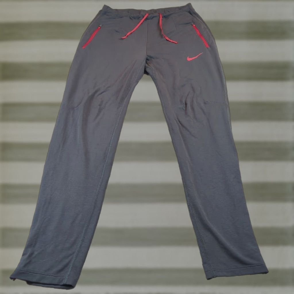 Nike Nike Jogger Pants Men Medium Charcoal Gray Pockets USA 830382-XXX Size US 31 - 1 Thumbnail