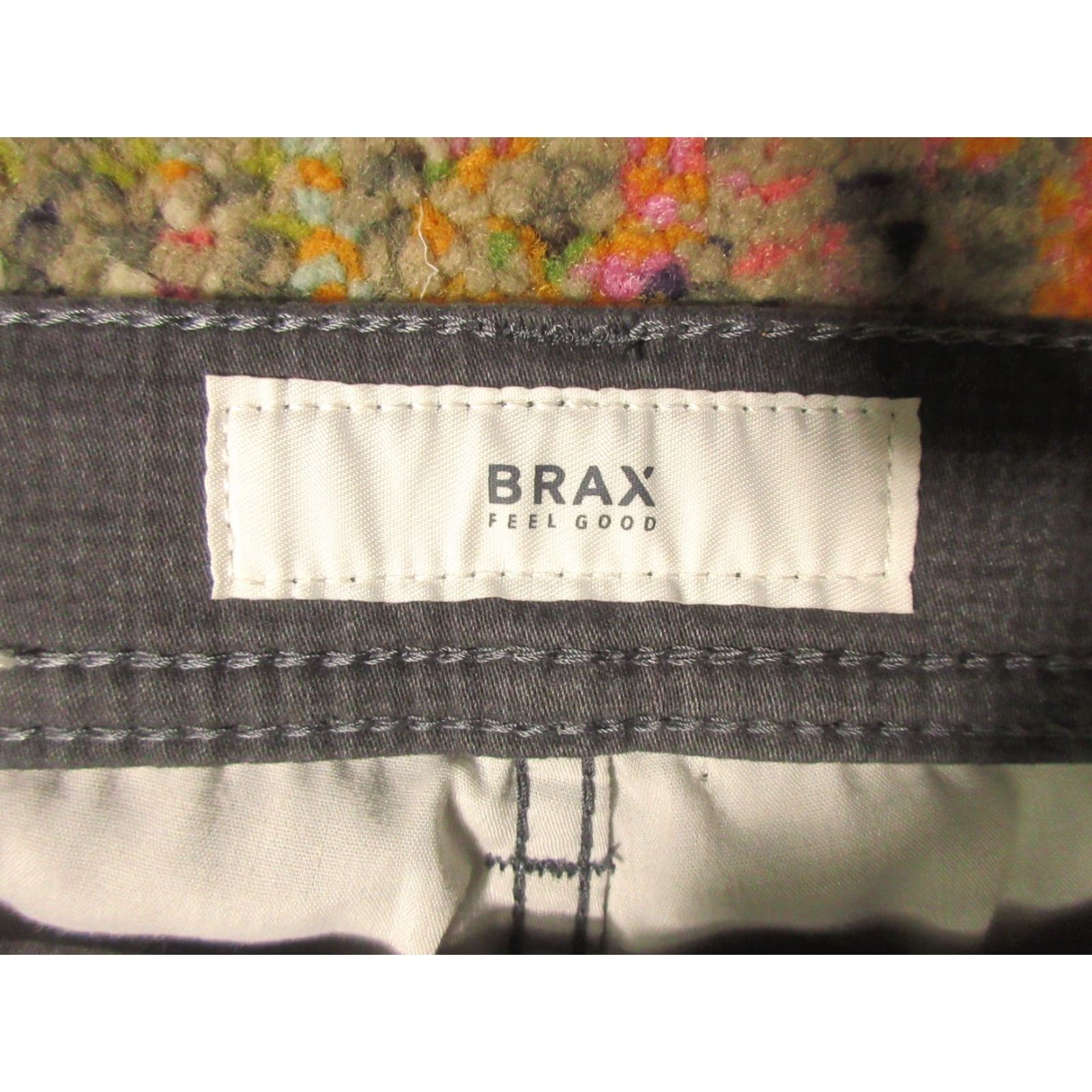 BRAX Brax Pants Mens 38x33 Gray Regular Chino 5-Pocket Flat Front Stretch Cotton Polyester Viscose EUC Size US 38 / EU 54 - 3 Thumbnail