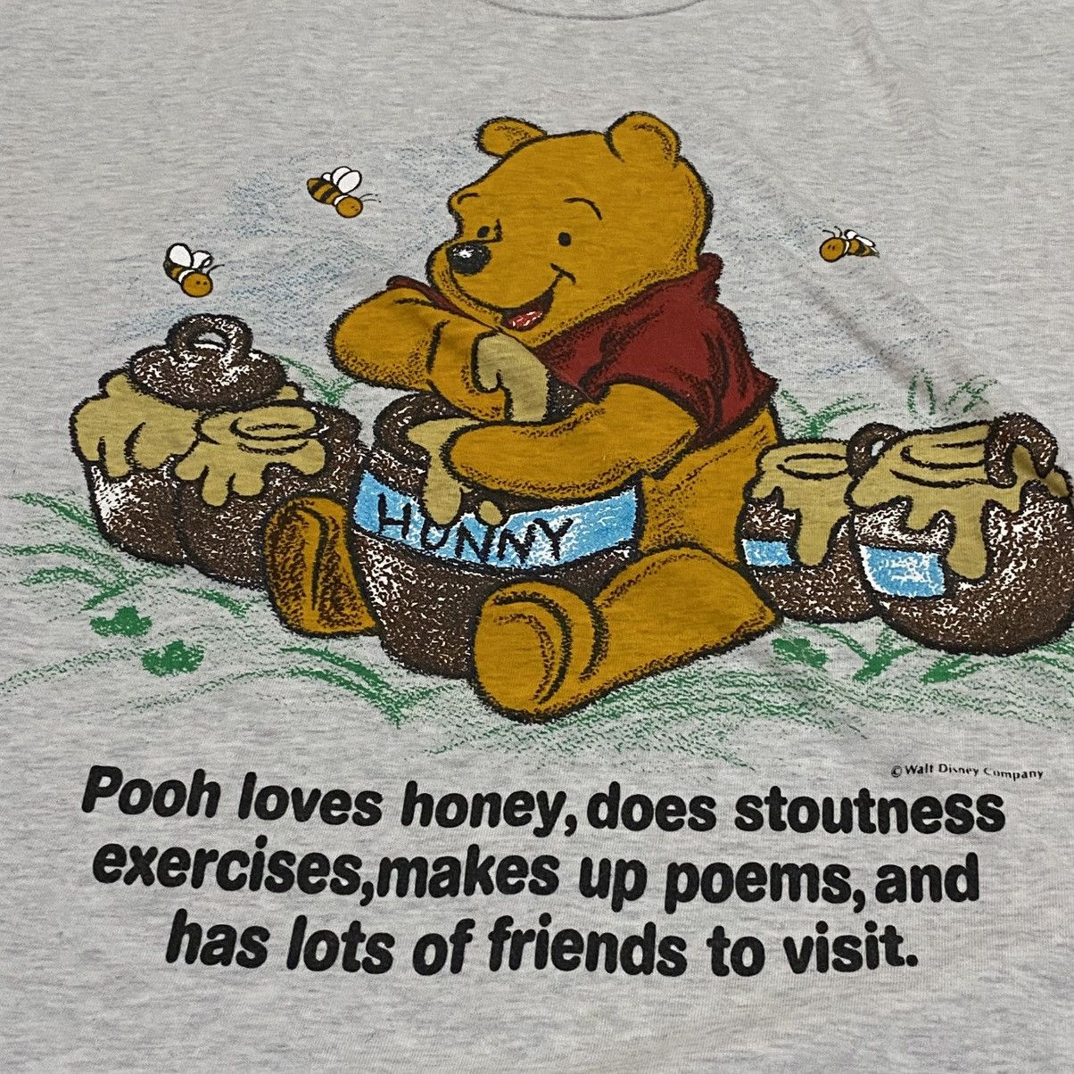 Disney Vintage tshirt Winnie The Pooh walt disney company Size US L / EU 52-54 / 3 - 2 Thumbnail