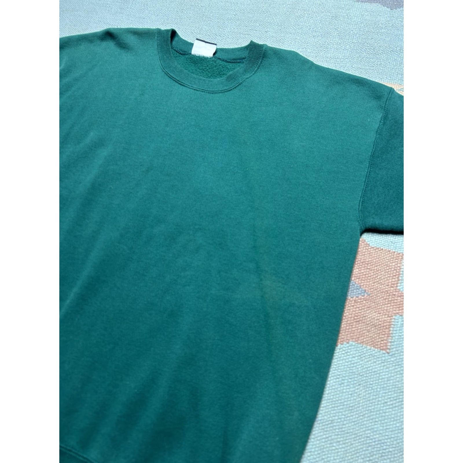 Lee VINTAGE Lee Sweatshirt Crewneck 80s 90s Heavyweight Forest Green XL Mens Pullover Size US XL / EU 56 / 4 - 2 Thumbnail