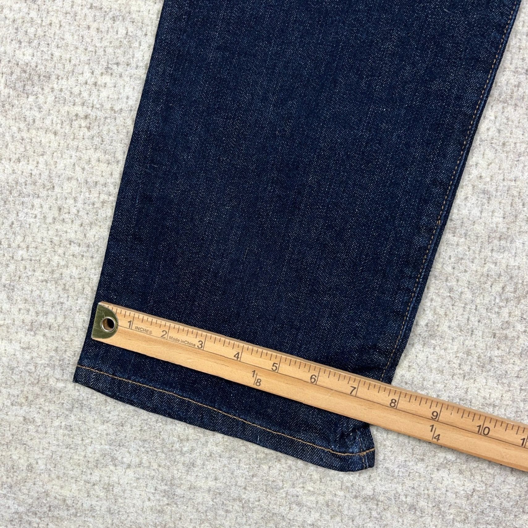 Denime BIG STAR Jeans Men 36x30 Straight Dark Wash Denim Classic 5-Pocket Logo Belt Loops 36 Adult Slim Blue Konventional Size US 36 / EU 52 - 7 Thumbnail