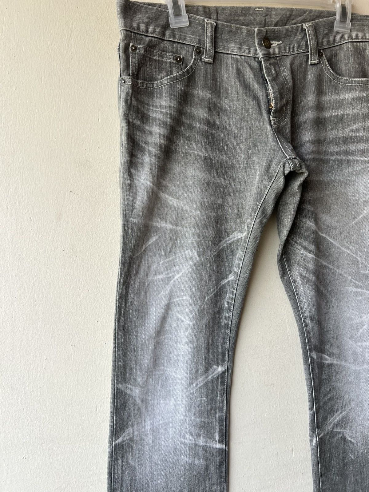 Tornado Mart Tornado Mart Distressed Fade Denim Flare Jeans Size US 31 - 11 Thumbnail