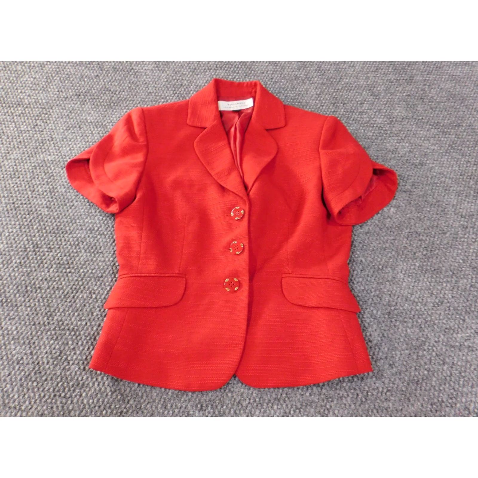 Vintage Tahari Jacket Blazer Womens 4 Red Red Blazer Formal Classic 3-Button Tahari ASL Blazer Womens Mens? Size S / US 4 / IT 40 - 2 Thumbnail