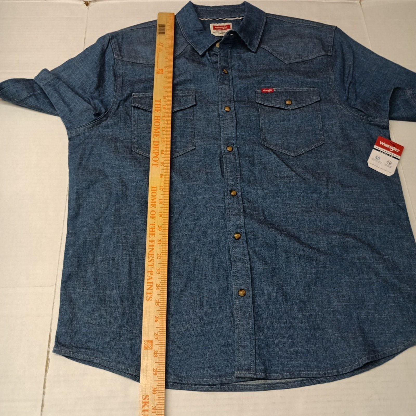 Wrangler Wrangler Cowboy Wash Snap Denim Shirt Mens Size L Large Blue Size US L / EU 52-54 / 3 - 5 Thumbnail