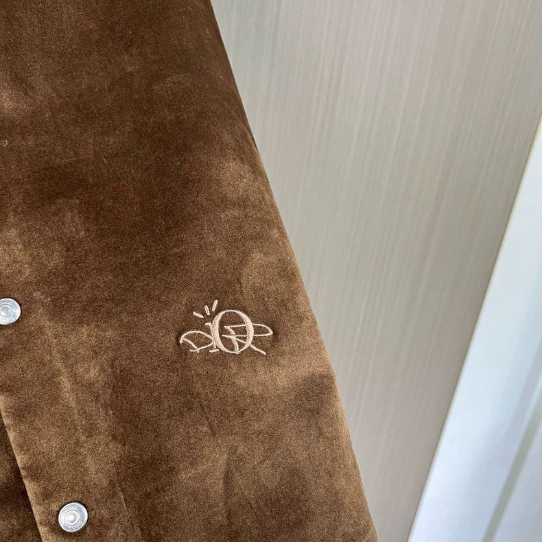 Dior Dior Travis Scott Embroidered Brown Suede Jacket-2506 Size US L / EU 52-54 / 3 - 5 Thumbnail