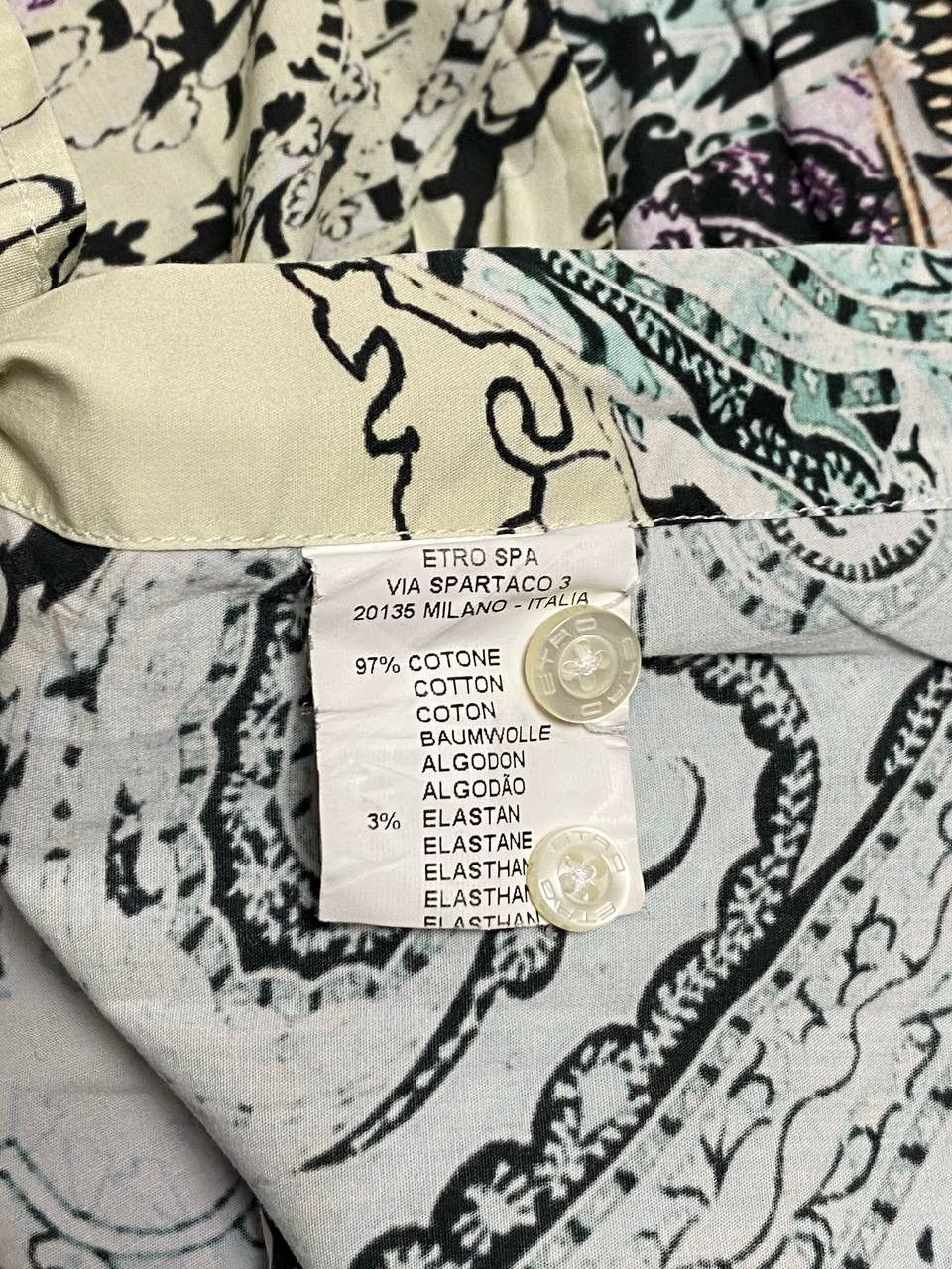 Etro Etro Womens Paisley Button-Up Shirt Long Sleeve Size 46 M/L Size US M / EU 48-50 / 2 - 24 Thumbnail
