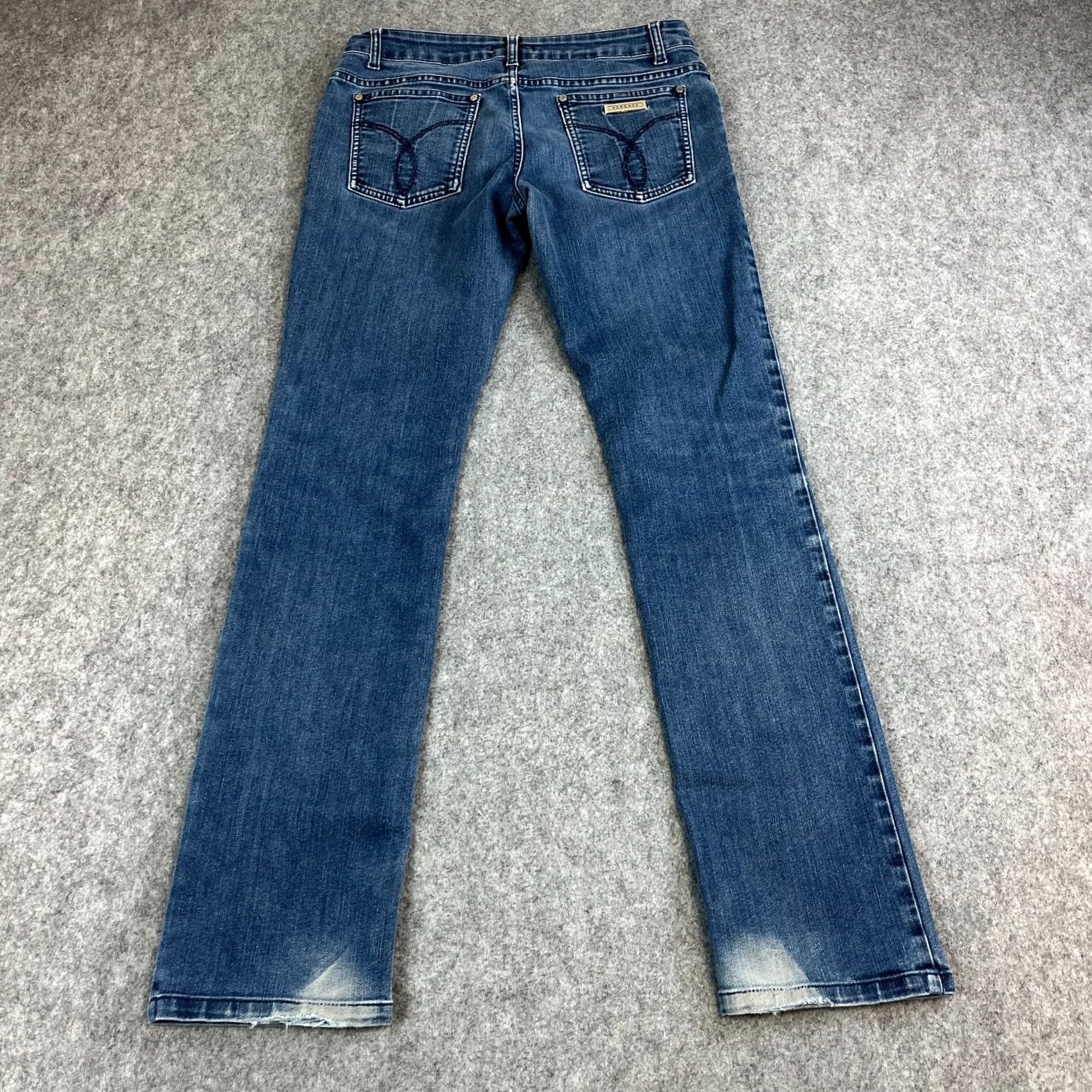 Vintage Vercase Womens Jeans Slim Skinny 30 32 UK 10 Mid Wash Blue Vintage Italy Made Jeans Womens Size 10 Blue Slim Vintage Italy Vercase Size 32" / US 10 / IT 46 - 2 Thumbnail