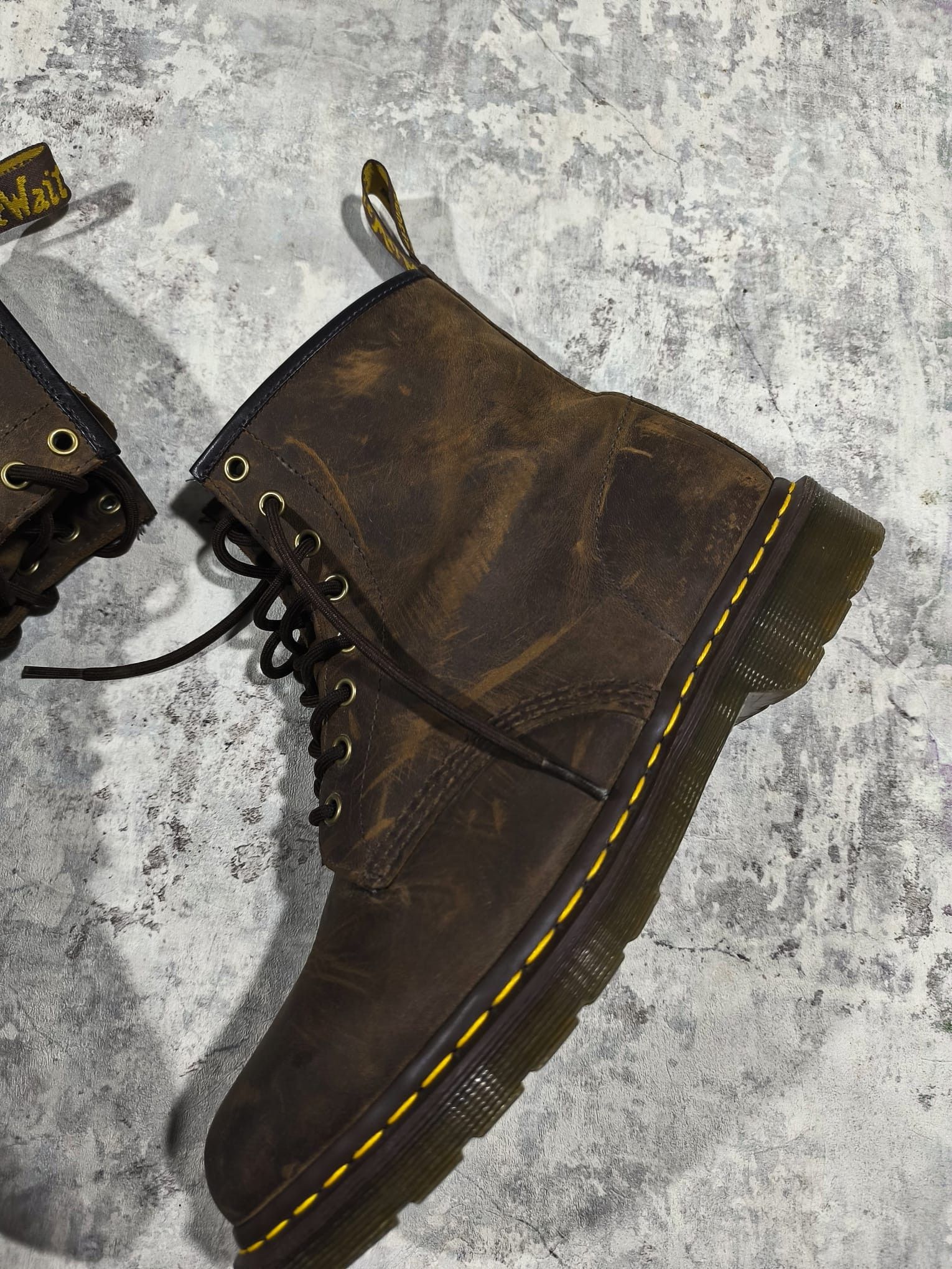 Dr. Martens Dr. Martens Doc Martens 1460 Crazy Horse Leather Brown Boots Size US 12 / EU 45 - 4 Thumbnail