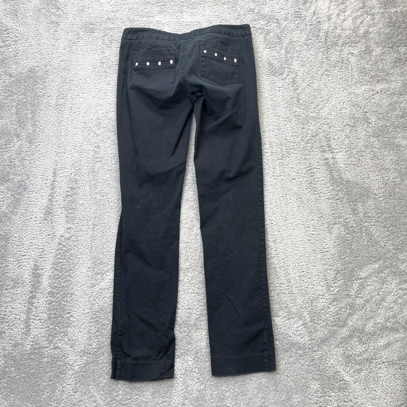 Armani Exchange Armani Exchange Pants Womens 4 Chino Slim Fit Cotton Stretch Straight Leg Black 30 In Inseam Size 24" / US 00 / IT 34 - 2 Thumbnail