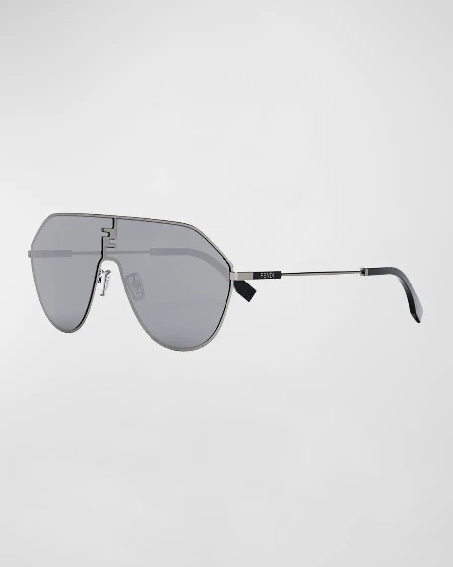 Fendi o1s1wg111224 Size: OS / FF Match Metal Shield Sunglasses Size ONE SIZE - 4 Thumbnail