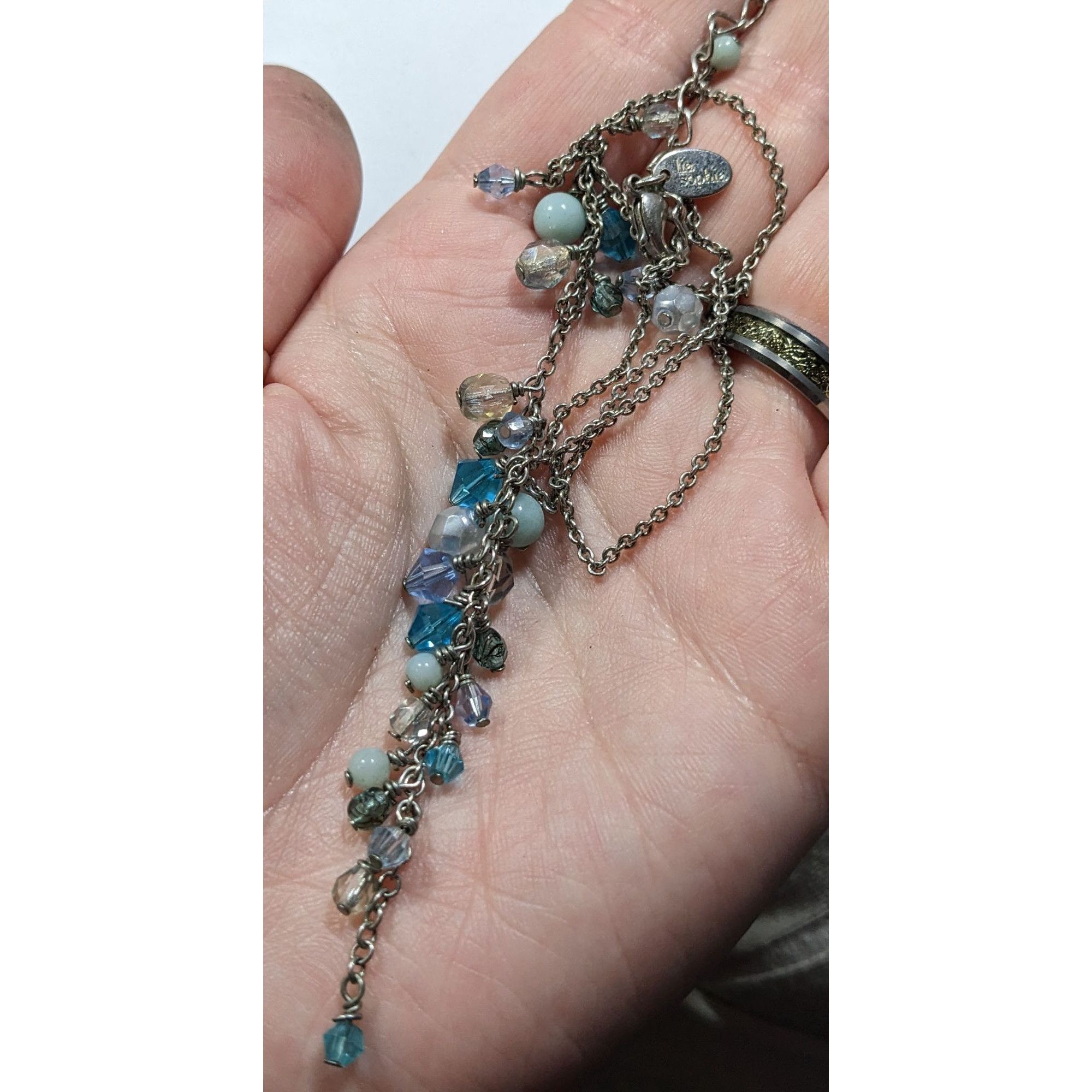Other Lia Sophia Whimsical Blue Beaded Y Drop Necklace Size ONE SIZE - 3 Thumbnail