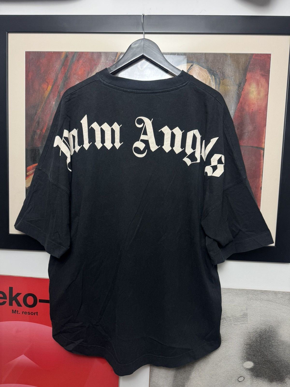 Palm Angels Palm Angels Big Logo T-shirt Streetwear Black Designer Rare Size US XL / EU 56 / 4 - 1 Thumbnail