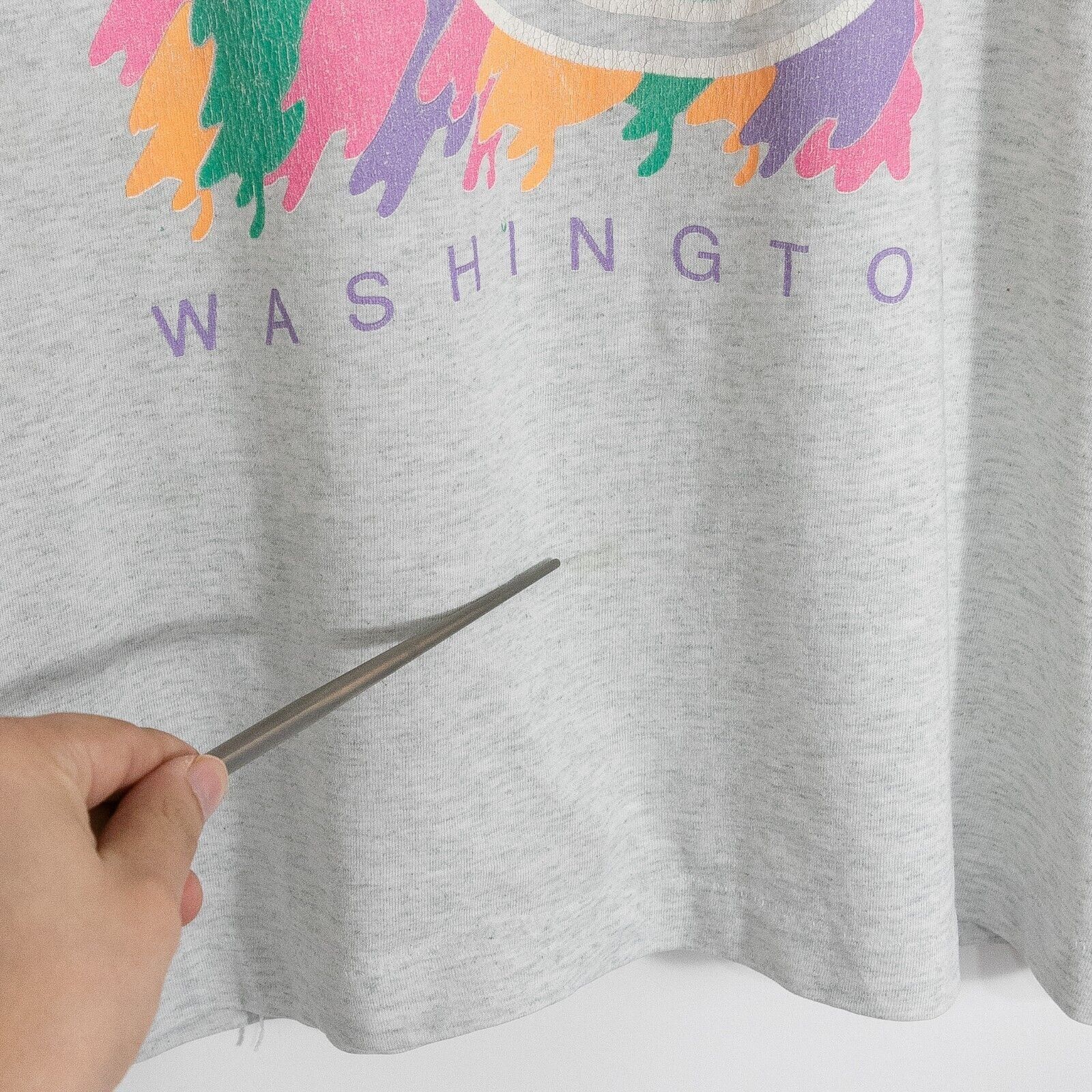 Vintage Vintage 90s Washington DC T Shirt Large - Tourism Distressed Size US L / EU 52-54 / 3 - 3 Thumbnail