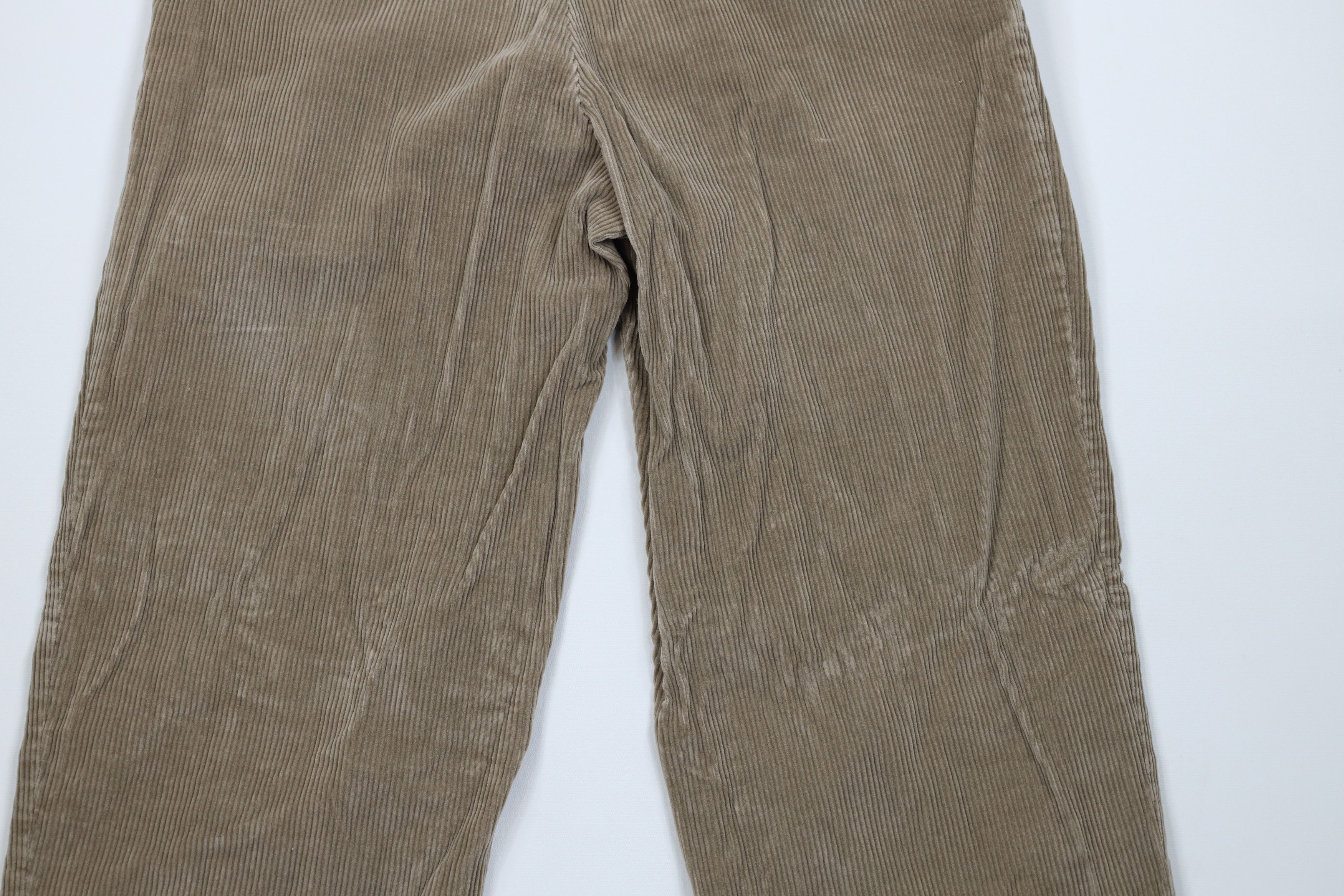 Vintage Vintage 90s Y2K Streetwear Pleated Corduroy Chino Pants Size US 34 / EU 50 - 11 Thumbnail