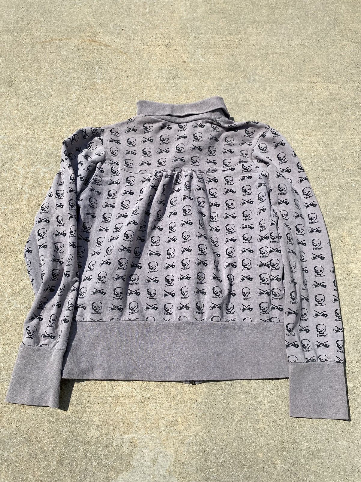 Fender × Vintage Y2K Fender Skulls Zip Up Size M / US 6-8 / IT 42-44 - 2 Thumbnail