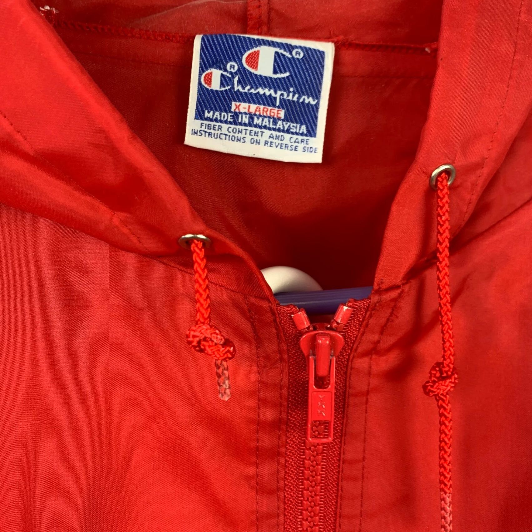 Champion VINTAGE Champion Windbreaker Red Nylon Track Suit Set Shirt Pants XL Mens 70s 2 Piece Track Jacket Track Pants Nylon Zipper Athletic Activewear Size US XL / EU 56 / 4 - 2 Thumbnail