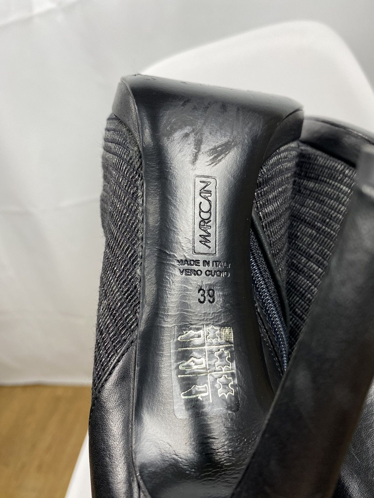 Other Marc Cain Open Toe Boots Genuine Leather size 39 Size US 9 / IT 39 - 8 Thumbnail