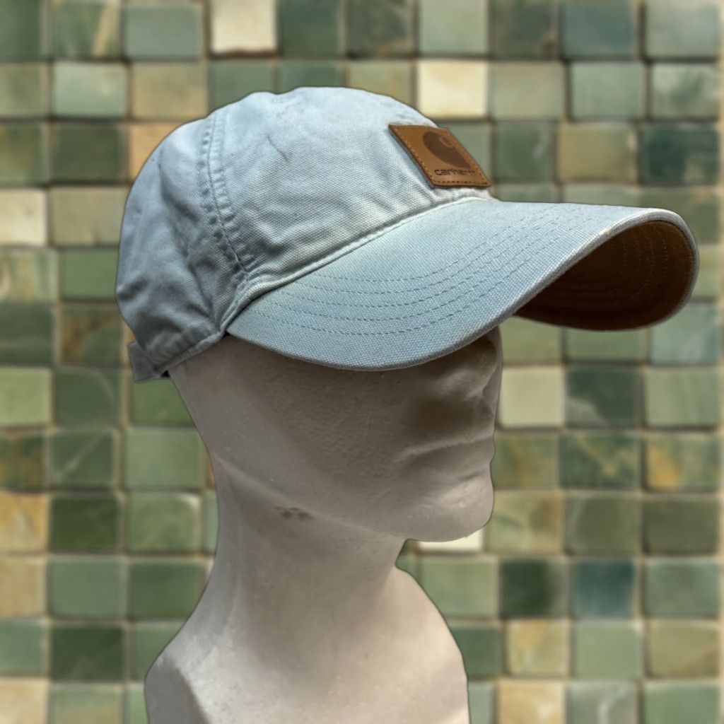 Carhartt Carhartt Mens Cotton Canvas Hat Odessa Adjustable Soft Blue Cap Hat Size ONE SIZE - 1 Thumbnail